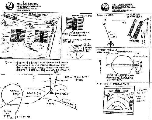 Drawings by Captain Terauchi